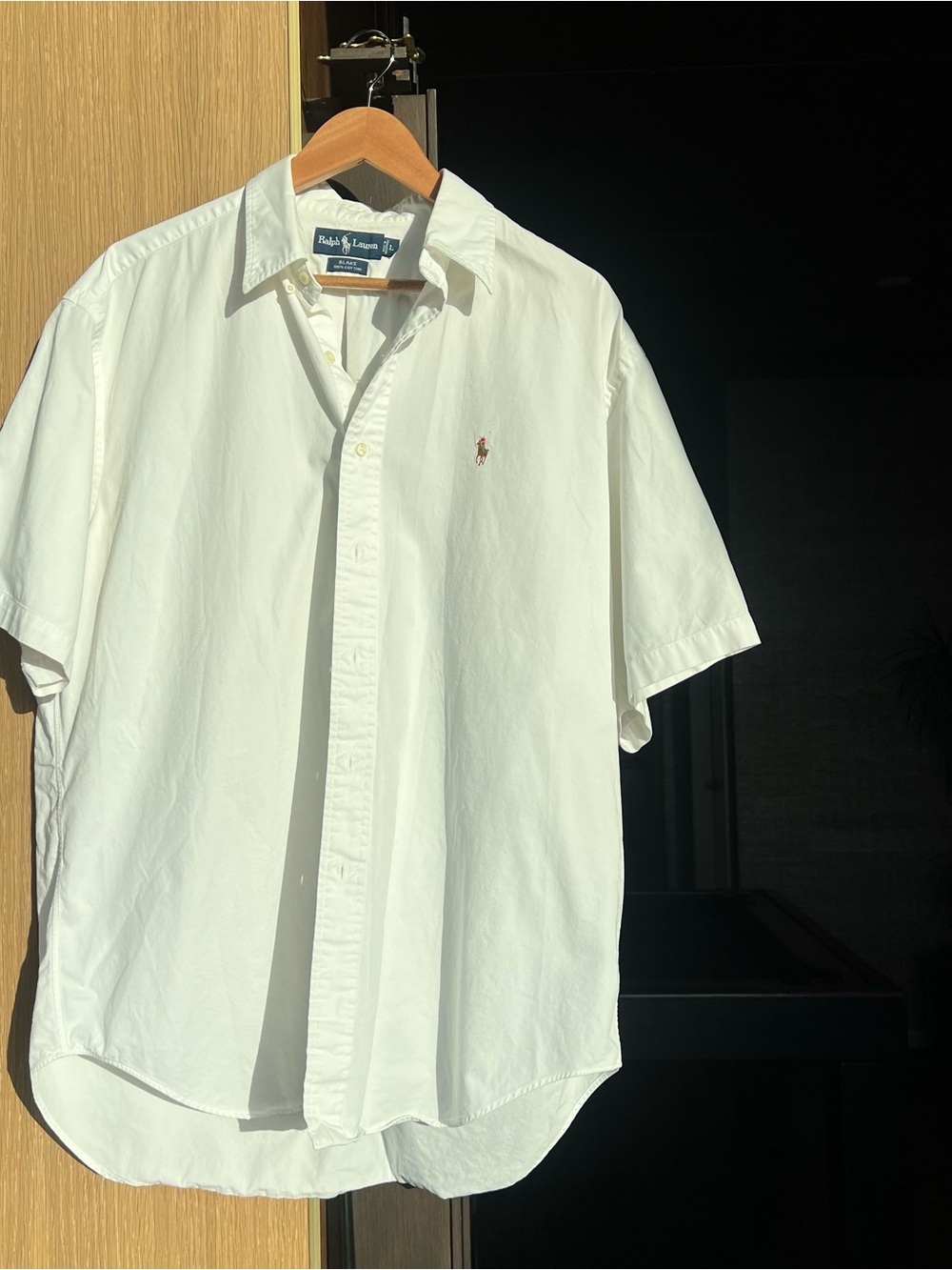 Ralph Lauren BLAKE short-sleeved button-down shirt men's size L